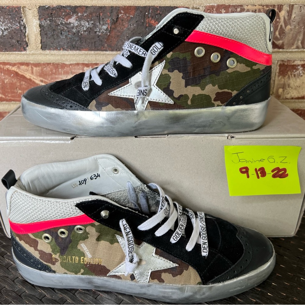 Private Edition Golden Goose Mids Camo Private Edition Size 37